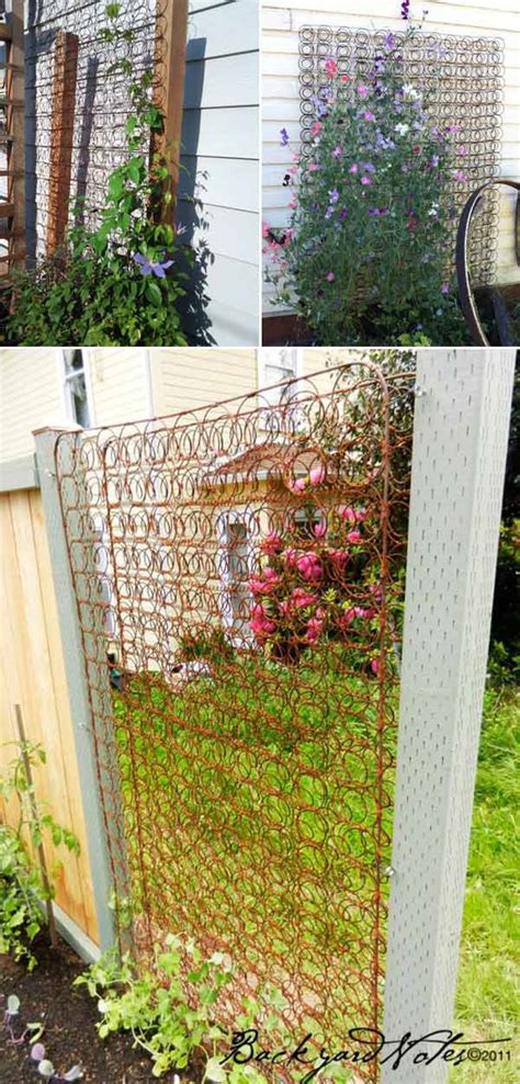 how to decotate a metal trellis with fabric|diy recycled trellis ideas.